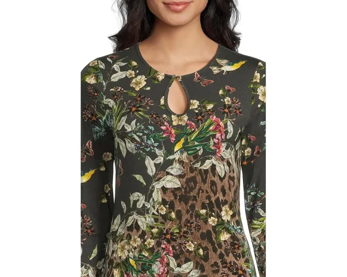 Топ Johnny Was The Janie Favorite с ключом и смелым принтом