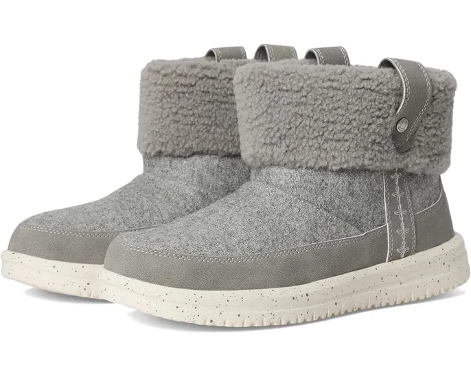 Ботинки Hey Dude Camden Cuff Wool Cozy с хлопковым верхом и водоотталкивающей кожей