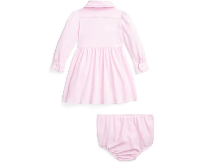 Платье и шортики Polo Ralph Lauren Kids из оксфордской сетки для младенцев