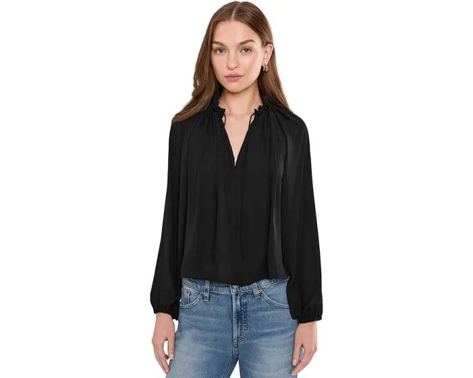 Топ Madewell Nayla с разрезным воротом и завязками для повседневного шика