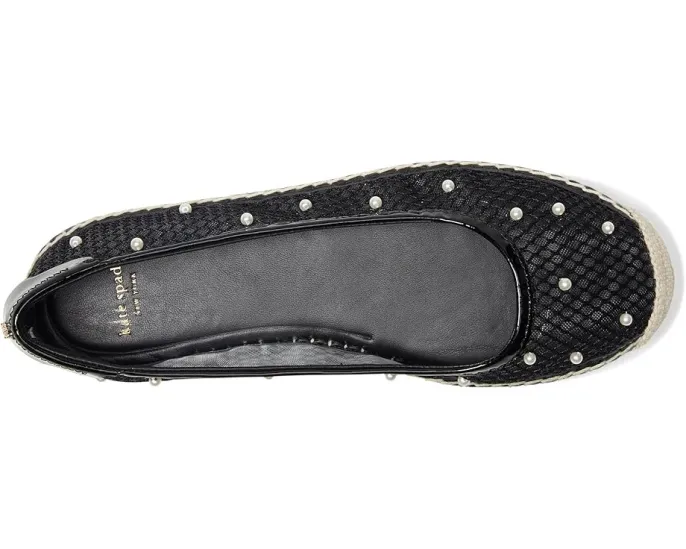Балетки Kate Spade New York Pearl с жемчужным декором и сетчатым верхом