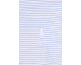 Поло Polo Ralph Lauren в полоску из стретч-сетки с зауженным кроем Custom Slim