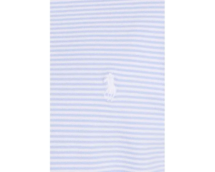Поло Polo Ralph Lauren в полоску из стретч-сетки с зауженным кроем Custom Slim