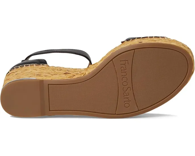 Босоножки на танкетке из рафии с ремешком на щиколотке Franco Sarto Clemens