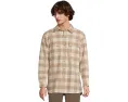 Рубашка L.L.Bean из замши в клетку традиционного кроя