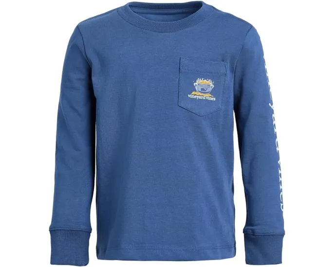 Детская футболка Vineyard Vines с длинным рукавом и принтом ко Дню Святого Патрика