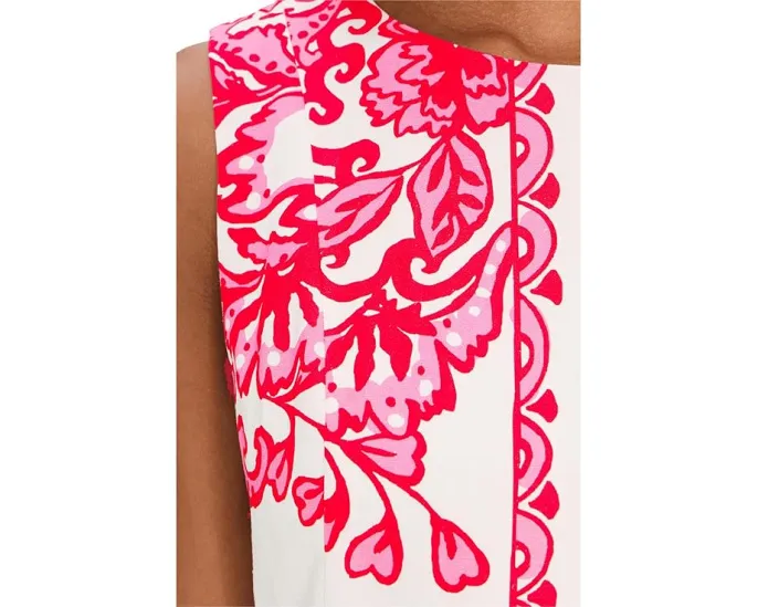 Комбинезон-платье Sadie Shift от Lilly Pulitzer с кружевной отделкой и разрезом