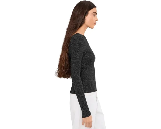 Блуза Bria с длинным рукавом и открытой спиной с блестками Madewell