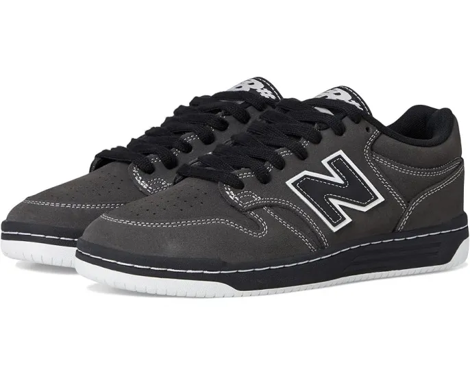 Кроссовки New Balance 480 Numeric темно-серые с усиленным верхом