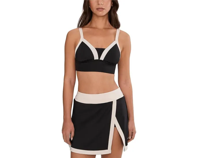 Мидкини Nike Bold Color Block со средней поддержкой и сетчатыми вставками