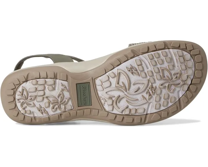 Водостойкие сандалии Skechers Reggae Slim Coffee Run с технологией Stretch Fit и стелькой Memory Foam