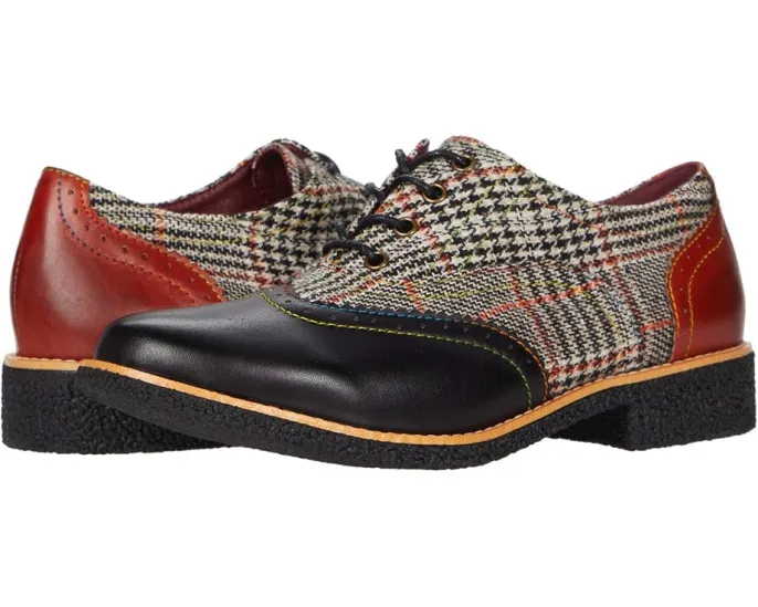 Оксфорды Muggiasti с ручной росписью и шерстяным верхом от L'Artiste by Spring Step