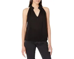 Michael Stars майка Viola с разрезным V-образным вырезом и рюшами