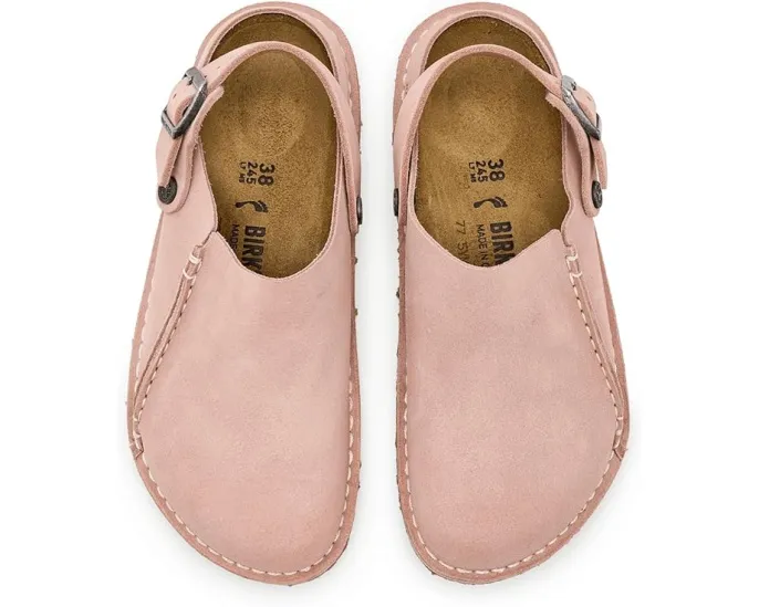 Клоги Birkenstock Lutry 365 из замши с формованной стелькой и съемным задним ремешком