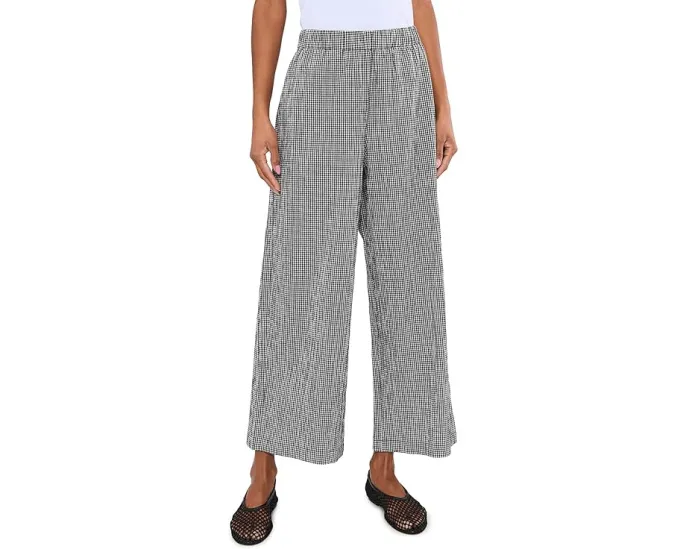 Eileen Fisher широкие брюки с клеткой из органического хлопка