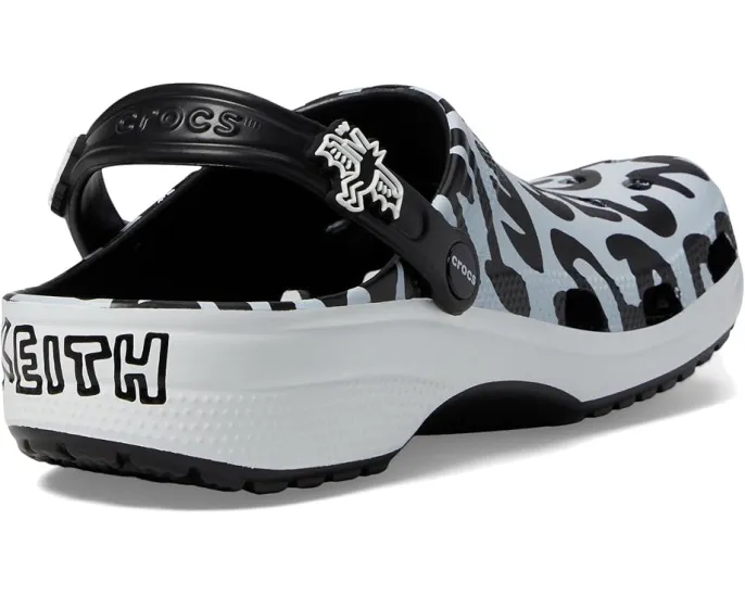 Сабо Crocs Haring Classic Clog с принтом Кита Харинга