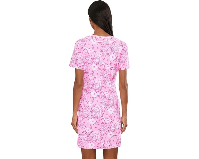 Платье Adetta Short Sleeve Stretch Shift Dress Lilly Pulitzer с кружевом