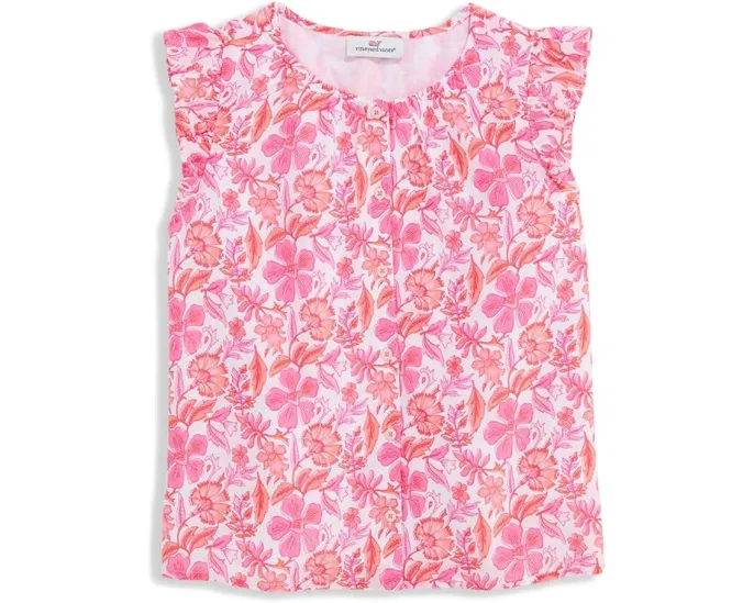 Детский топ Vineyard Vines Kids Evie с цветочным принтом