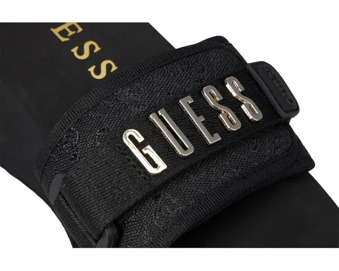 Босоножки GUESS Dellean на платформе с квадратным носком и стразом