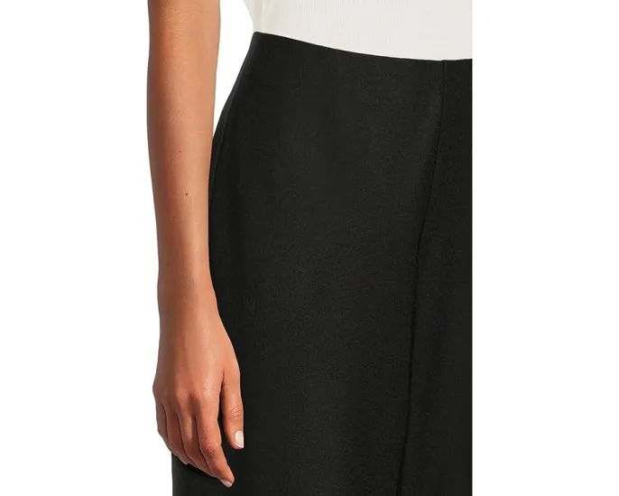 Широкие брюки Eileen Fisher Petite из фетрового джерси с застежкой-молнией