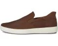 Кроссовки ECCO Soft 7 Easy Slip On с кожаным верхом и эластичными вставками