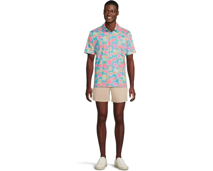 Поло Chubbies The Hippy Dippy для активного отдыха с UPF 50+