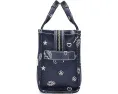 Маленькая сумка тоут The Bandana Canvas с бандана принтом и регулируемым ремнем Marc Jacobs