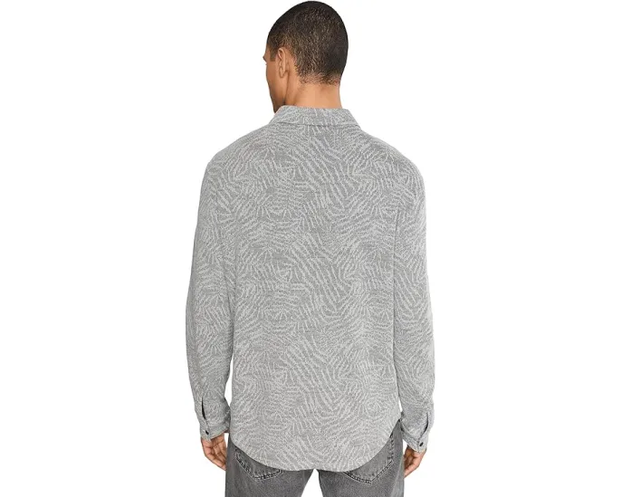 Рубашка John Varvatos Paladino с отложным воротником и длинными рукавами