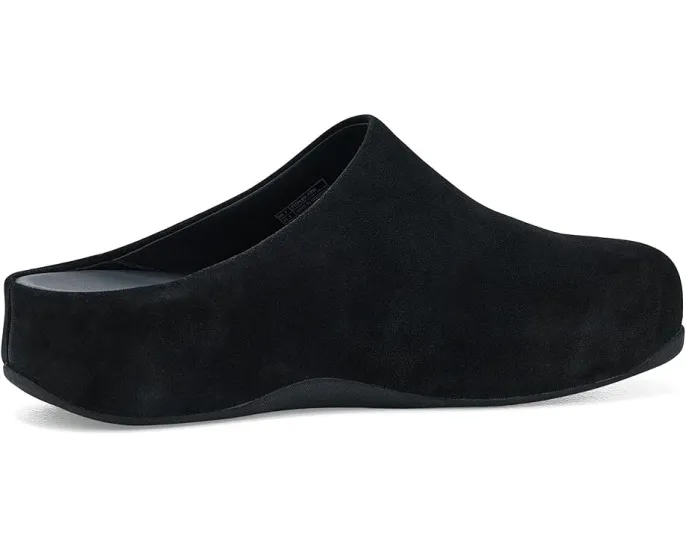 FitFlop Shuv клоги из замши с клиновидным каблуком и анатомической стелькой