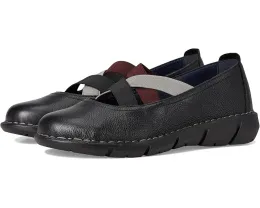 Туфли Spring Step Jax из шагреневой кожи с эластичными ремешками и клиновидным каблуком