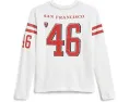 Футболка с длинным рукавом NFL San Francisco 49ers с полосатым кокеткой Junk Food Clothing Kids
