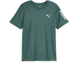 Футболка Puma Performance с коротким рукавом для детей зеленая