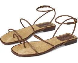 Босоножки Schutz Kaya Straw Flat с квадратным носком и соломенным верхом