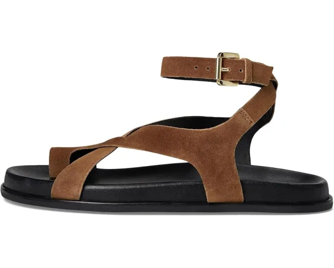 Сандалии Fritz из замши с перекрестными ремешками и регулируемой застежкой Seychelles