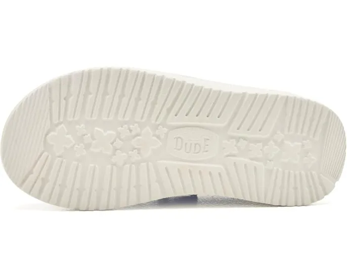 Детские лоферы Hey Dude Kids Wendy Print с округлым носком и технологией Flex & Fold