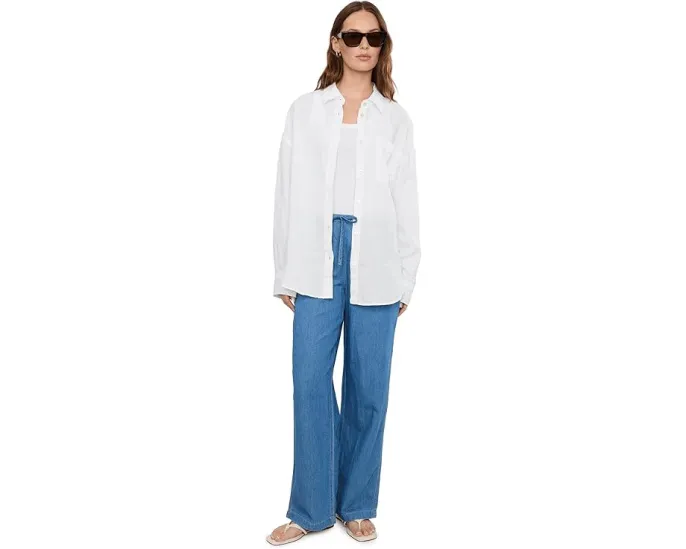 Faherty рубашка Laguna Linen Relaxed из льна с принтом
