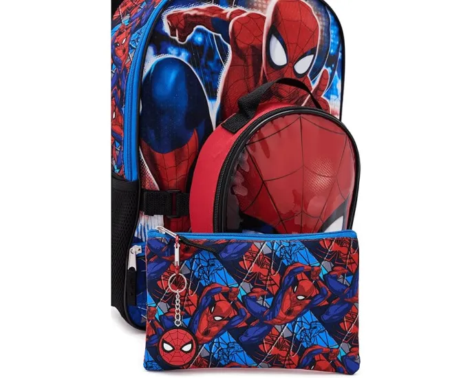 Рюкзак с ланч-боксом 5 в 1 40 см для мальчика BIOWORLD Kids Spider-Man