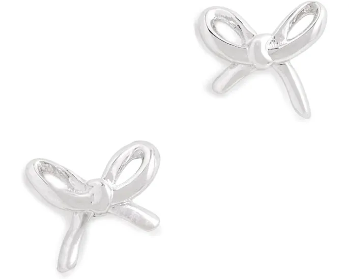 Серьги-гвоздики Girlie Pearlie Mini Bow с имитацией жемчуга от Kate Spade New York