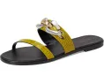 Сланцы Tory Burch Jessa Two Band с двойным ремешком и кожаной подошвой