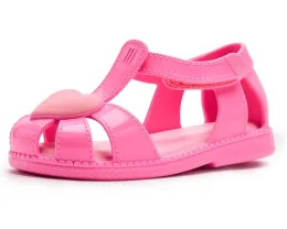 Mini Melissa Сандалии Hip Heart Ballerina для малышей с липучкой и водонепроницаемым ПВХ