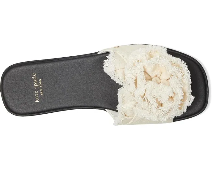 Сандалии на плоской подошве Kate Spade New York Flourish с декором в виде розы