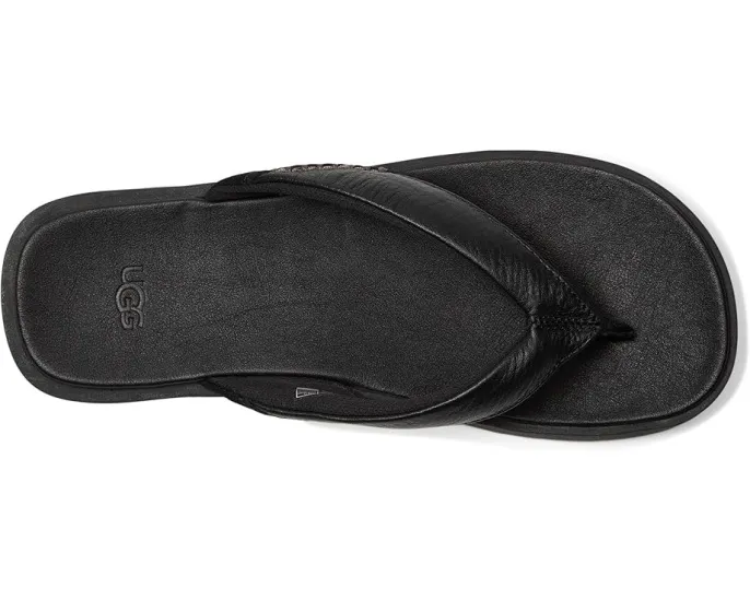 Сланцы UGG Seaside II Flip с ремешками из натуральной кожи и стелькой ЭВА