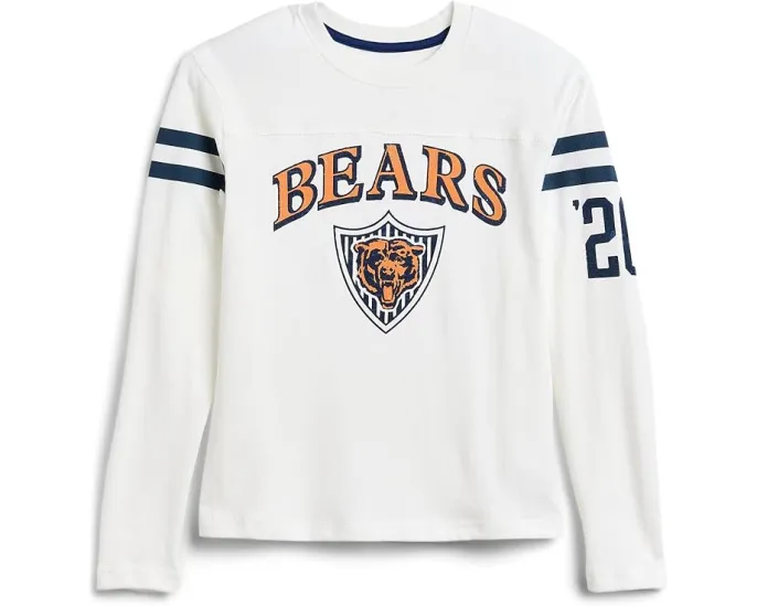 Футболка с длинным рукавом Junk Food Clothing Kids NFL Chicago Bears