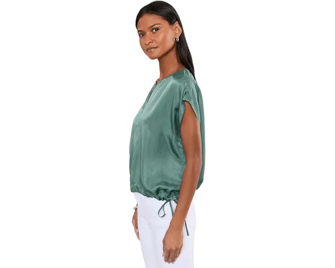Lightweight Satin Shimmer Square Top