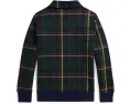 Толстовка Polo Ralph Lauren Kids с клетчатым воротником из флиса для детей постарше