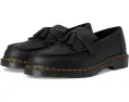 Кожаные лоферы Dr. Martens Adrian с желтой строчкой и декоративными кисточками