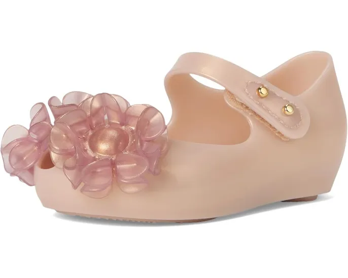 Mini Melissa сандалии Ultragirl Springtime для детей с блестящим покрытием