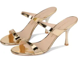 Сандалии Stuart Weitzman Nudist Slide 85 на тонком высоком каблуке