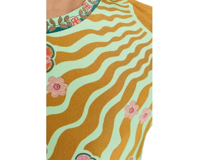 Футболка Johnny Was Janie Favorite с расклешенными рукавами и принтом