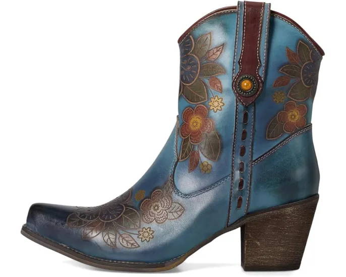 Ковбойские сапоги Cahoots с цветочным тиснением и бархатной подкладкой